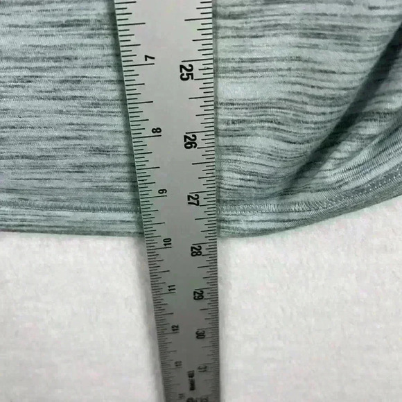 Athleta Top Women’s Medium Essence Flow Spacedye Blue Boat Neck - Picture 8 of 9